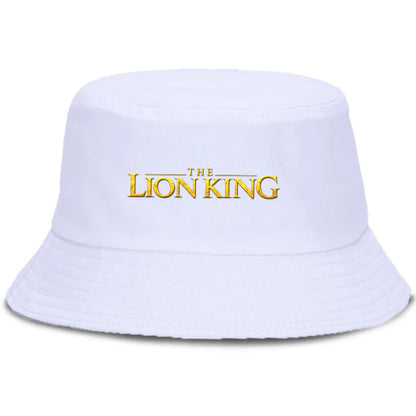 Anime The Lion King Printed Fisherman Hat Cute Cartoon Bucket Hats Autumn Summer