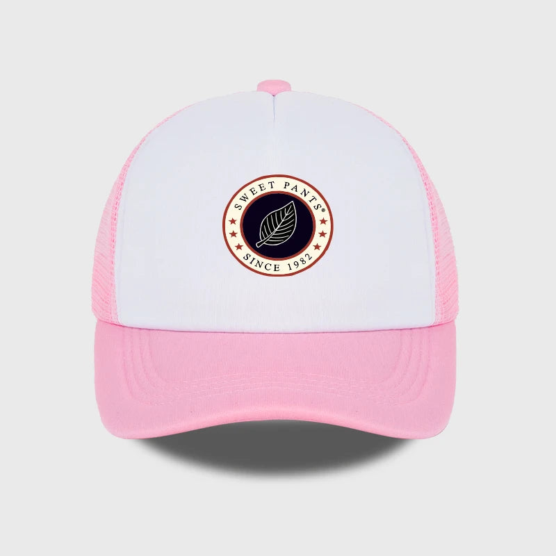 Sweet Pants Since 1982  Leaf Logo Sponge Mesh Cap  Spring/Summer Casual Cap