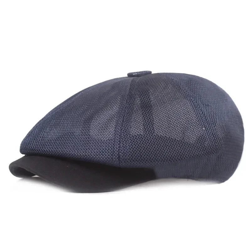 2025 Men And Women Mesh Breathable Octagonal Cap