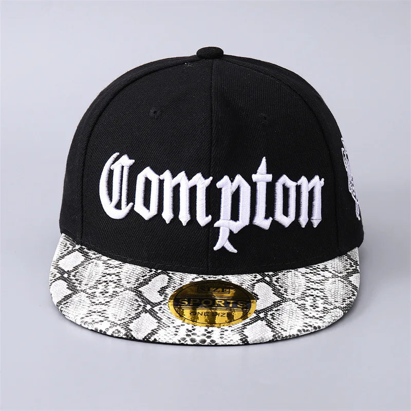 Cross Border Hot Selling in Europe and America Compton Baseball Cap Korean Style Brim Camouflage Hat