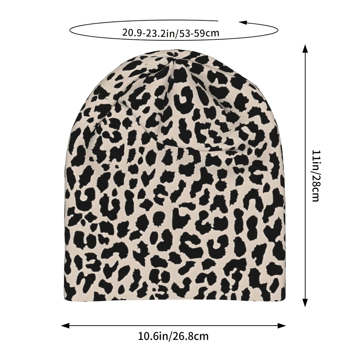 Tan Leopard Bonnet Homme Autumn Spring Thin Hat