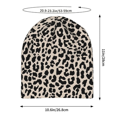 Tan Leopard Bonnet Homme Autumn Spring Thin Hat