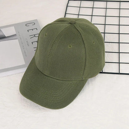 Fashion Retro Solid Color Men and Women Universal Baseball Cap