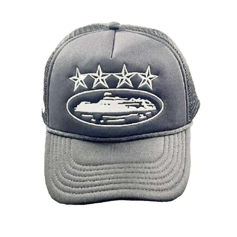 Unisex Men Women Cap Pentagram Embroidery Baseball Net Caps