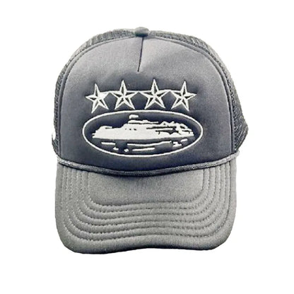Unisex Men Women Cap Pentagram Embroidery Baseball Net Caps