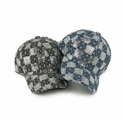 Sequined Ethnic Style Baseball Cap Women