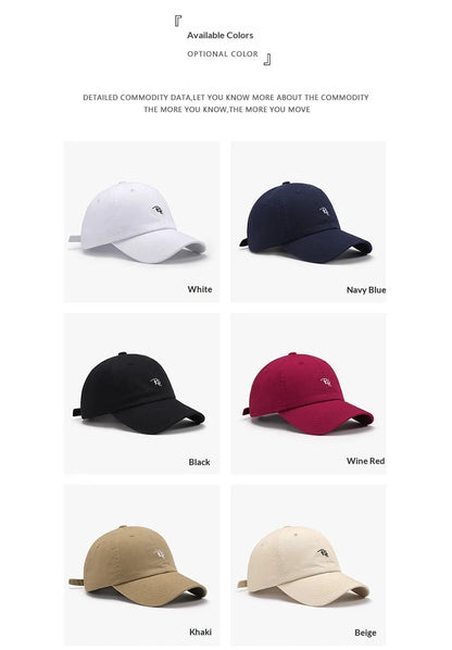 Soft Top Embroidered Letter Men's Breathable Sun Shading Baseball Cap For Outdoor Travel Duckbill Cap
