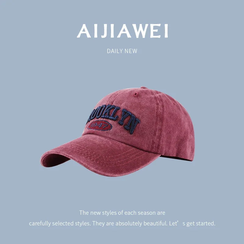 Letter Brook Baseball Caps for Womem Men