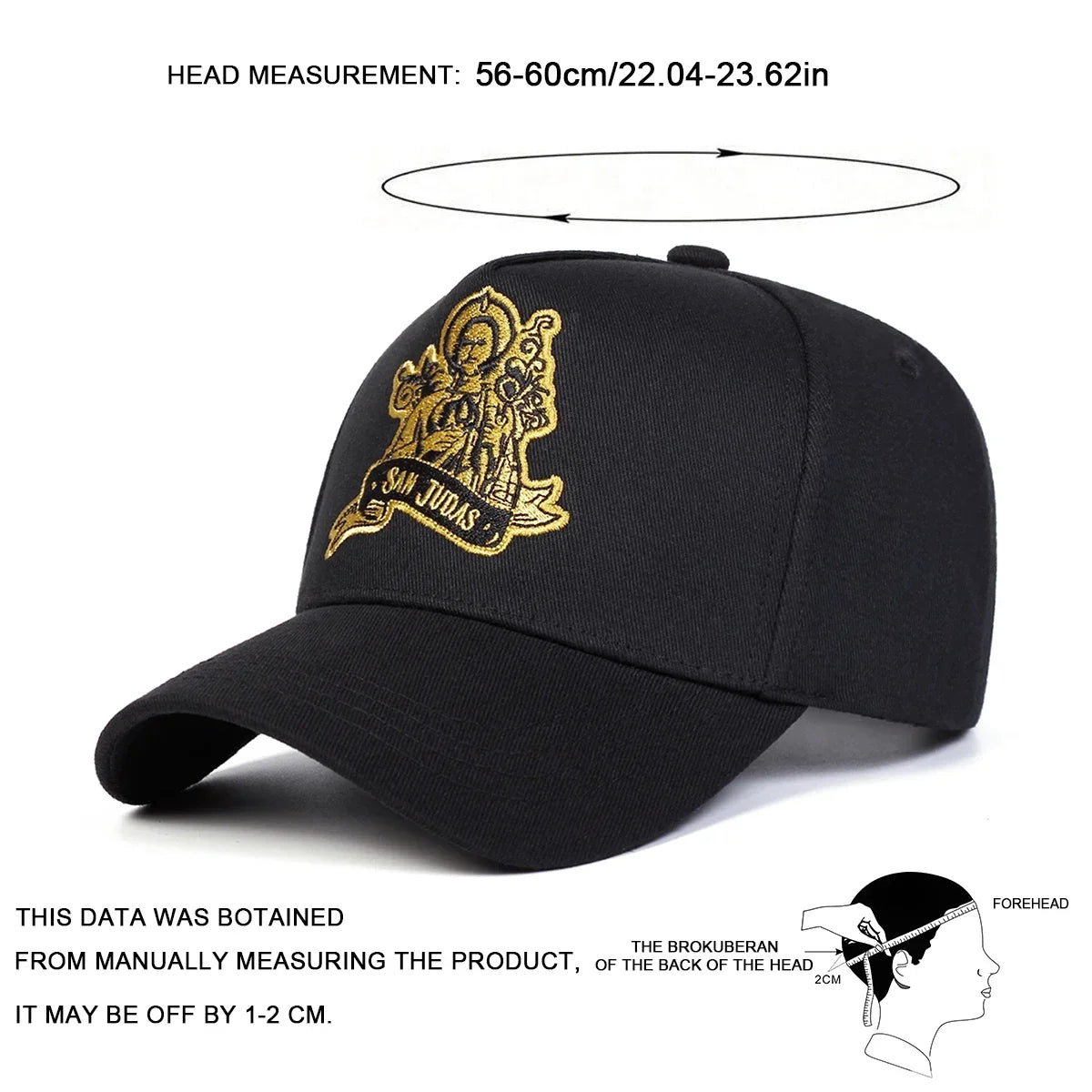Unisex San Judas Letter Embroidery Baseball Caps Spring and Autumn