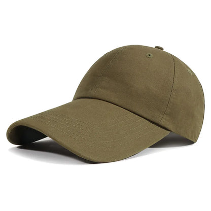 Adjustable Extra Long Bill Brim Baseball Cap Men Women 100% Cotton Visor Hat