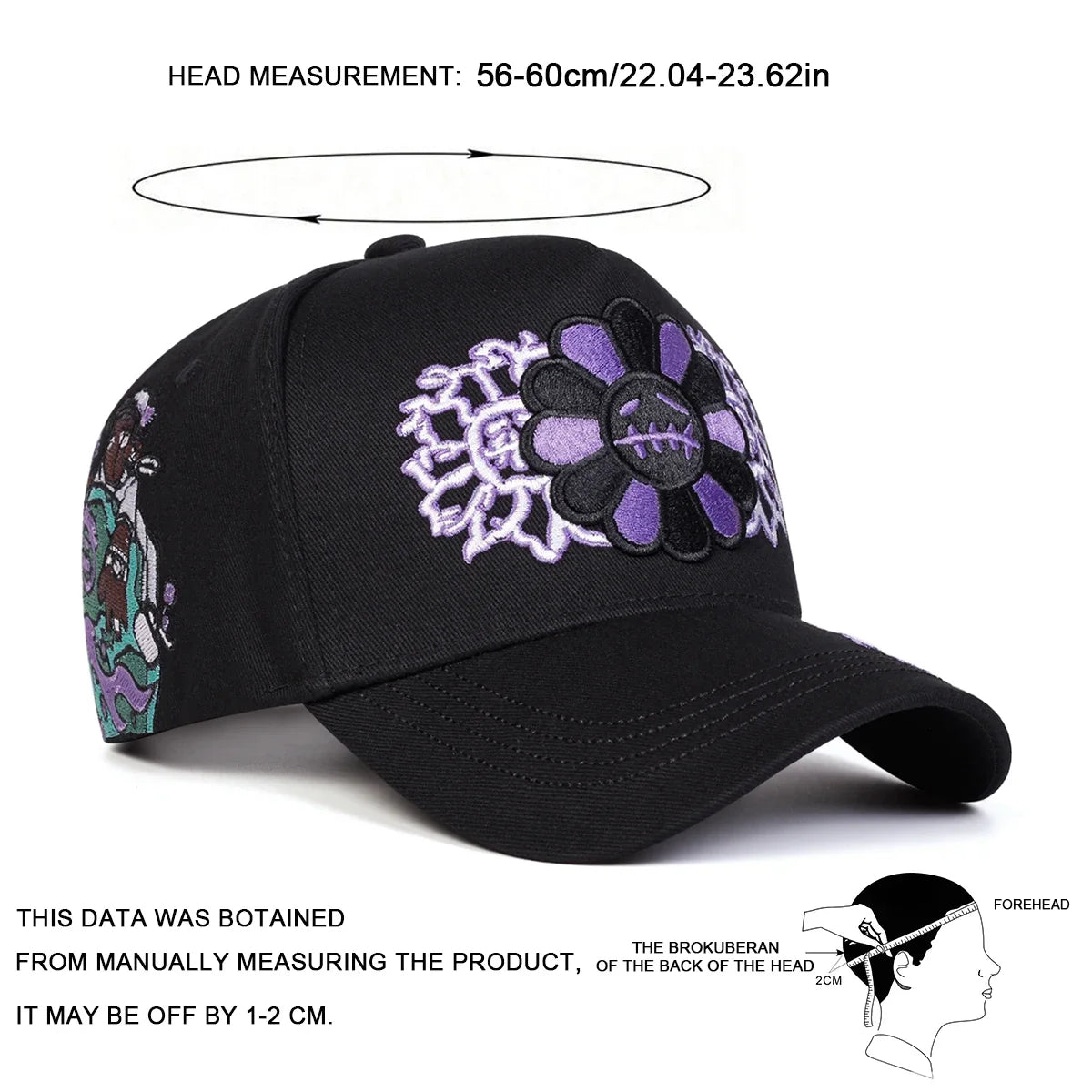 Unisex Sunflower Embroidery Baseball Caps Spring Autumn