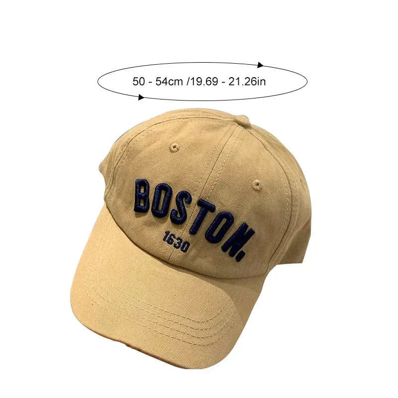 Solid Letter Kids Baseball Cap Embroidery Children Girls Boys Sun Hat