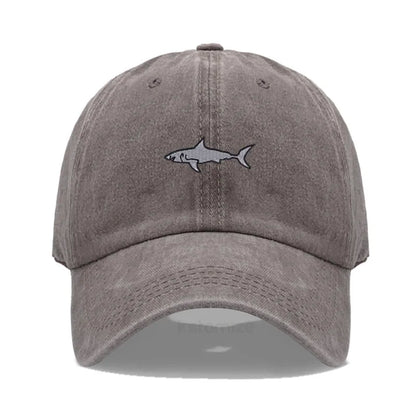 Shark Embroidery Baseball Cap For Men Women