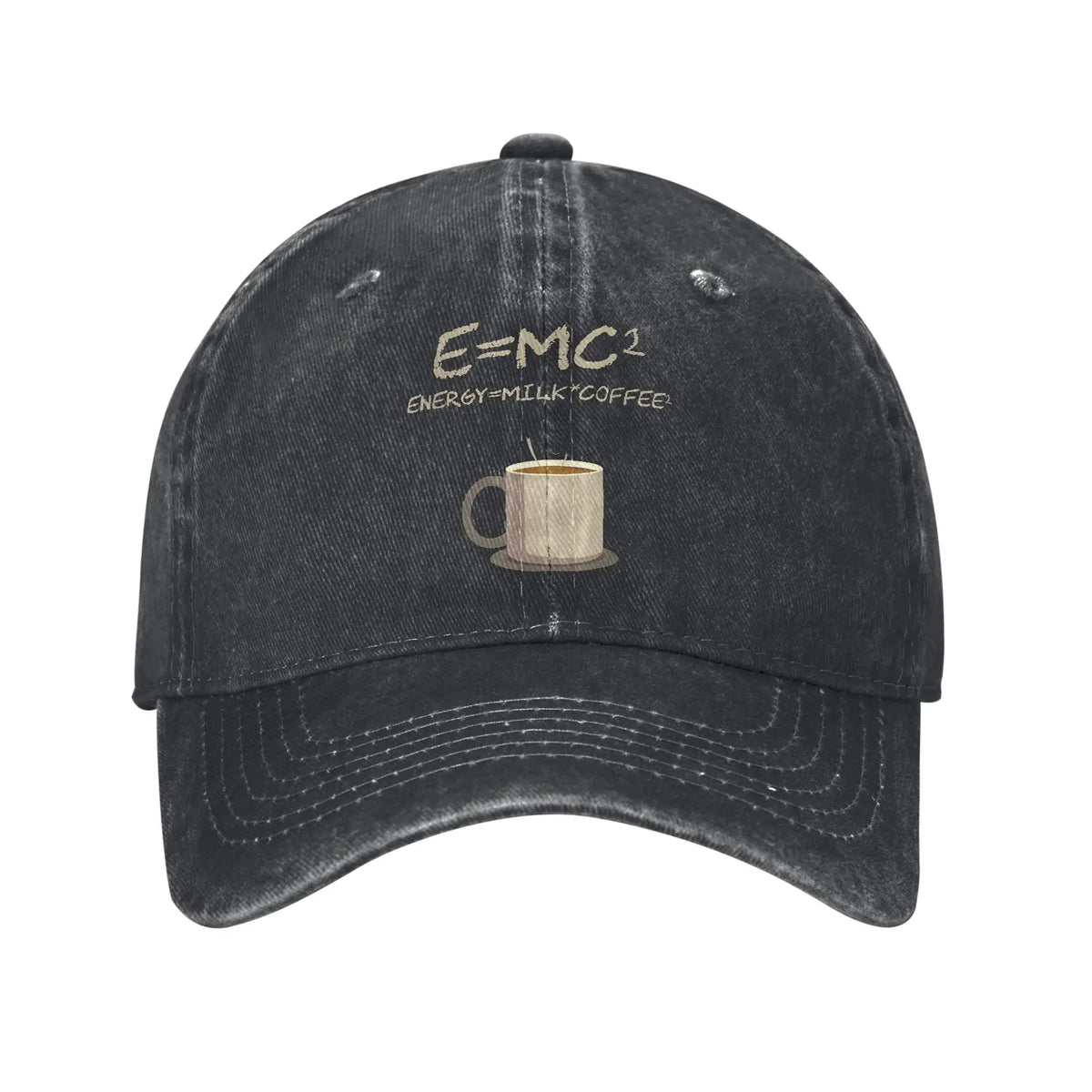 Energy Equals Coffee Baseball Caps