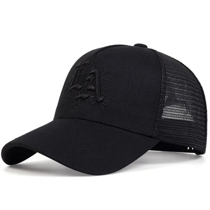 Unisex Letter Embroidery Baseball Net Caps Spring Summer