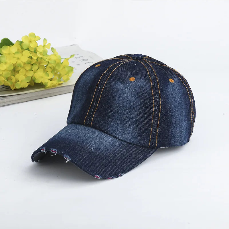 Fashion Washed Denim Baseball Cap Sun Protection Hat
