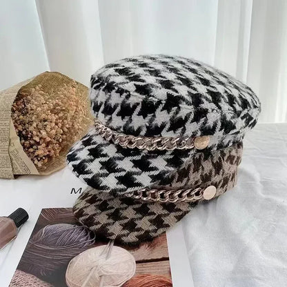Panama Women's Checkered Baseball Cap