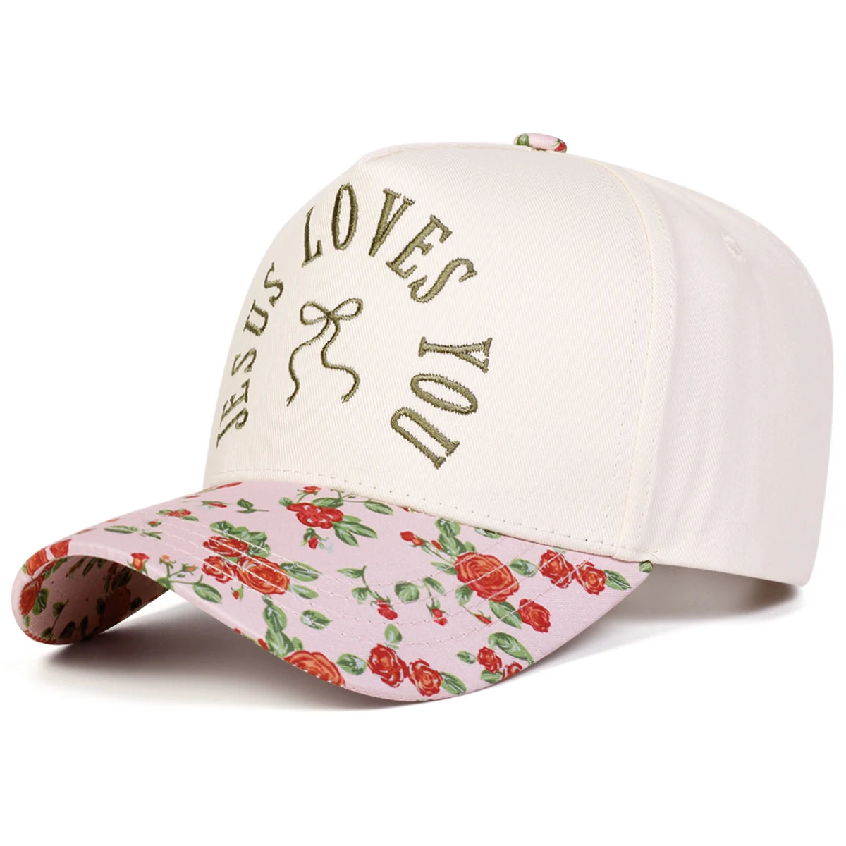 Unisex Jesus Loves You Letter Embroidery Baseball Caps Spring Autumn