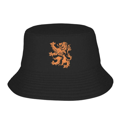 Holland Crest Bucket Hat  Harajuku Fisherman Caps