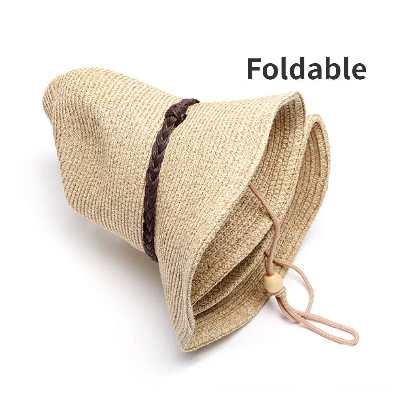 Summer Big Head XXXXL 62cm Straw Sun Hats Men Outdoor UPF 50+
