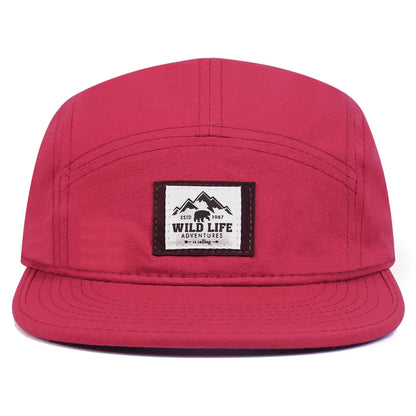 Cotton 5 Panel Baseball Cap Snapback Caps