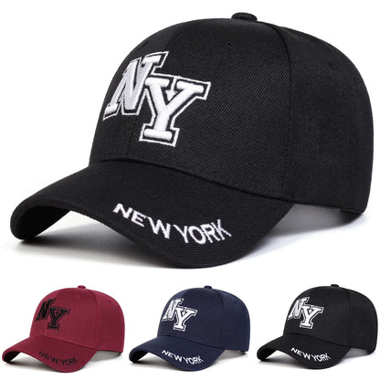 Unisex NY Letter Embroidery Baseball Caps Spring and Autumn Sports Cap