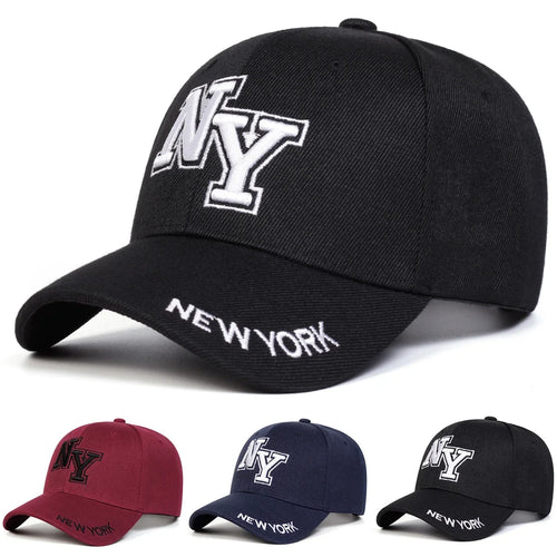 Unisex NY Letter Embroidery Baseball Caps Spring and Autumn Sports Cap