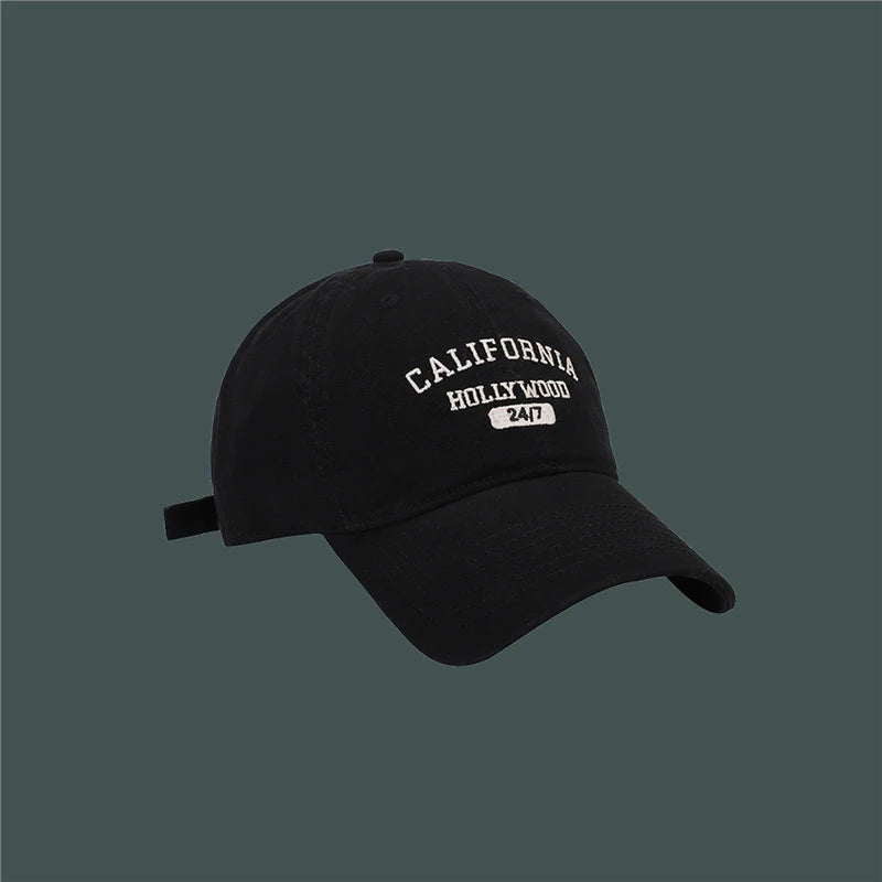 Retro Letter Embroidery Baseball Caps For Women Men Summer Sport