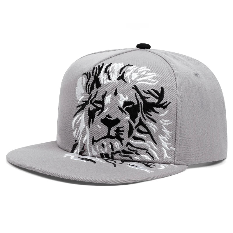 2025 New Lion Eagle Embroidered Fashion Men's Street Hip Hop Hat
