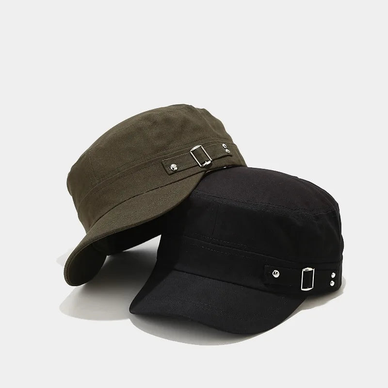 Men Vintage Army Denim Baseball Cap Cotton Cadet Hat