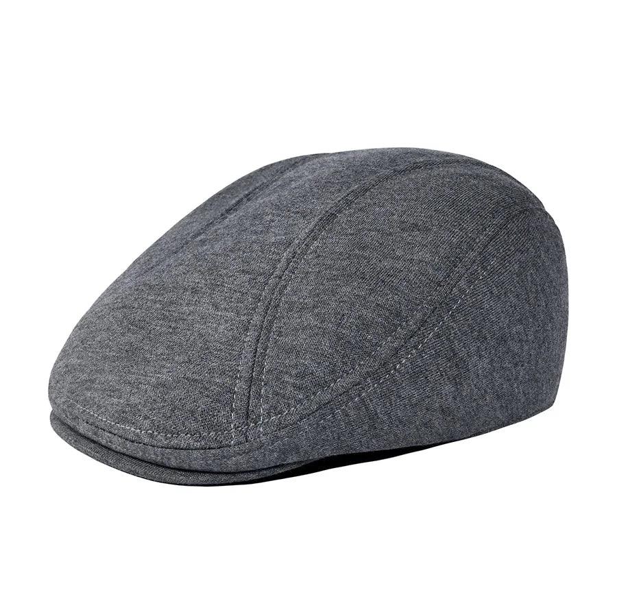 Jangoul Adjustable Beret For Male Summer Spring Newsboy Caps Classic Retro Flat Cap