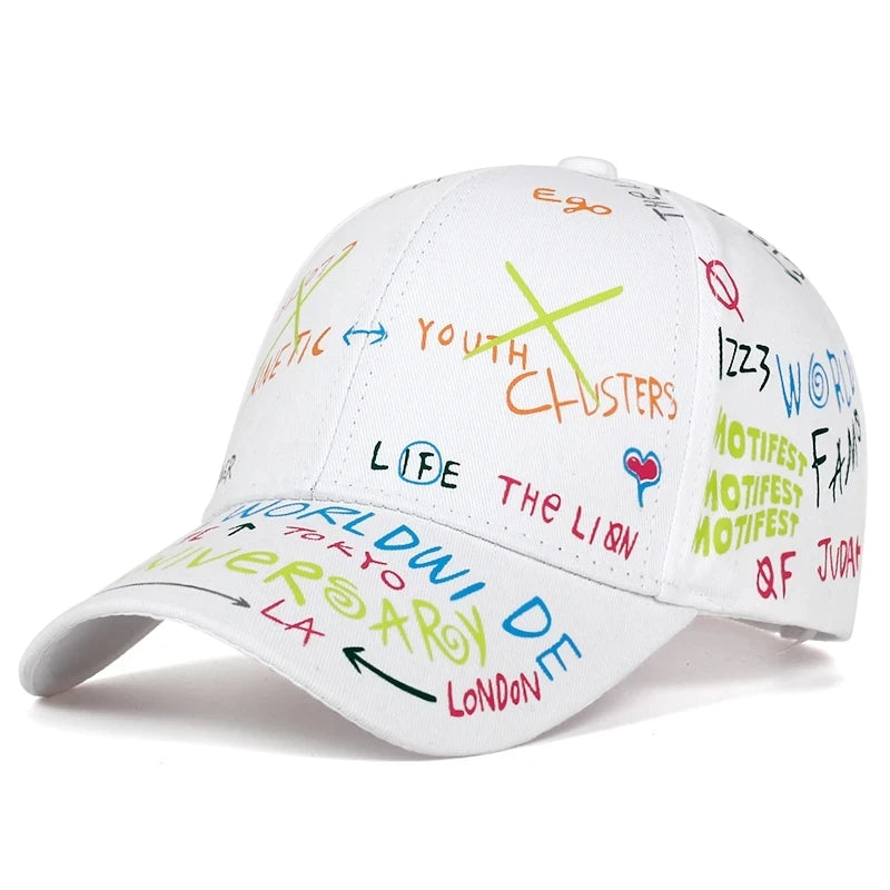 Fashion Graffiti Printing Baseball Cap Spring Summer
