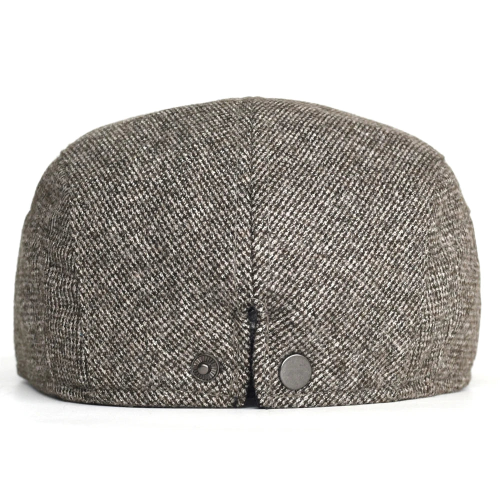 Autumn Winter Thick Warm Newsboy Caps Men Women Soft Beret Hat