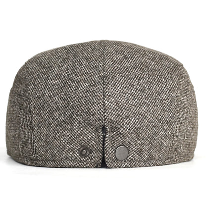 Autumn Winter Thick Warm Newsboy Caps Men Women Soft Beret Hat