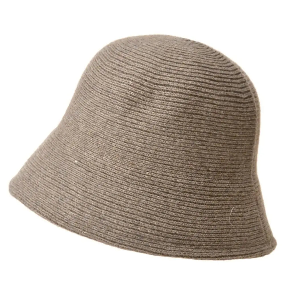 Portable Warm Wool Bucket Hat Casual Foldable Panama Hat