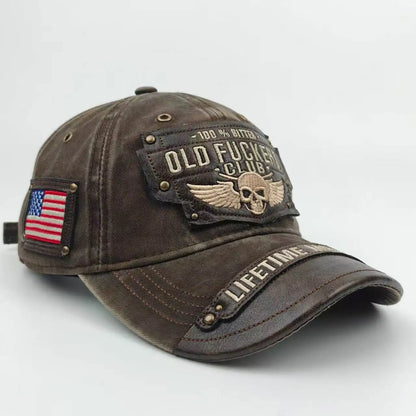 Distressed Cotton Baseball Cap