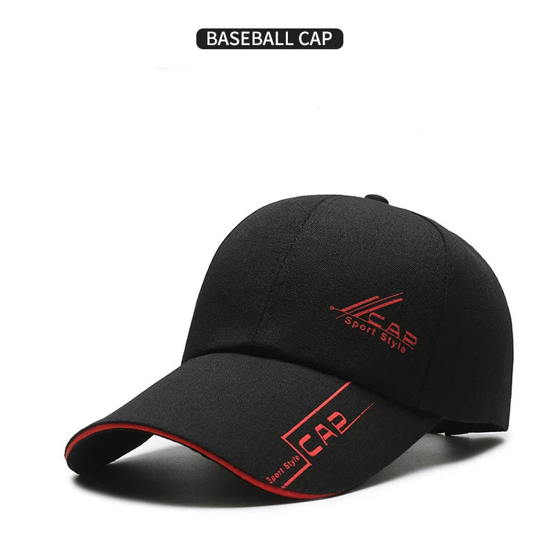 Hats Men Summer Long Brim Baseball Caps Spring Casual Outdoor Sun Fishing Hats Sunscreens Shade Caps