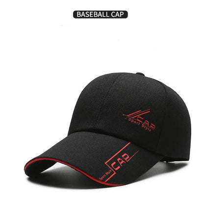 Hats Men Summer Long Brim Baseball Caps Spring Casual Outdoor Sun Fishing Hats Sunscreens Shade Caps