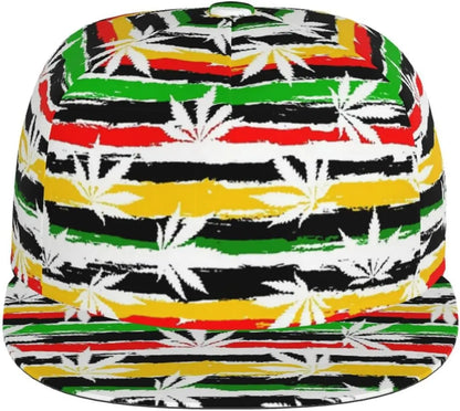 Jamaican Flag Baseball Cap Adjustable Fashion Casual Flat