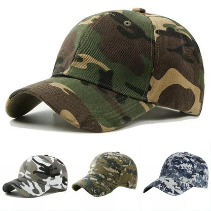 Men Women Summer Cotton Camouflage Printed Baseball Caps Sunhat Outdoor
