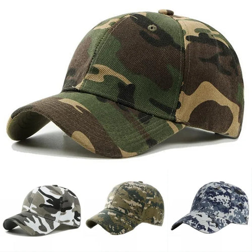Men Women Summer Cotton Camouflage Printed Baseball Caps Sunhat Outdoor