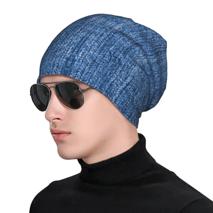 Streetwear Winter Warm Women Men Knitting Hat Unisex Adult Texture Bonnet Hats