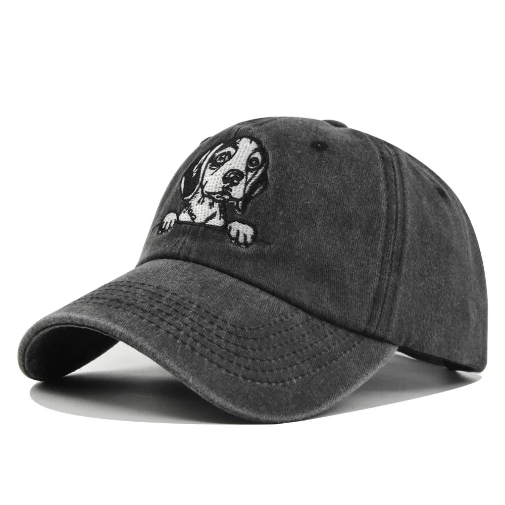 2026 Spring Summer Men Women Baseball Cap Dog Animals Embroidery Snapback Hats