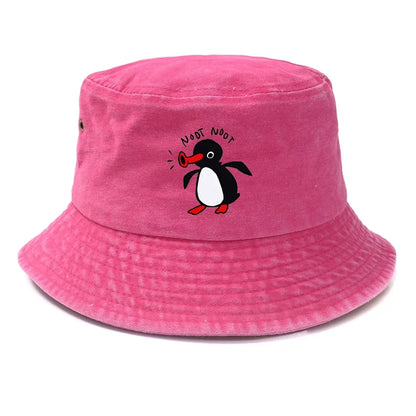 Summer Penguin Bucket Hat Reversible Bob Men Women Cotton