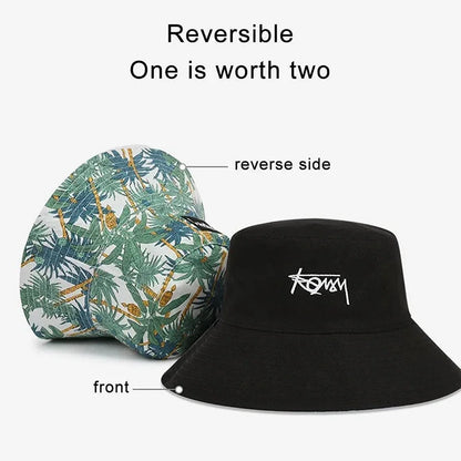 Fashion Double-sided Fisherman's Hat, Foldable Portable for Both Men Women