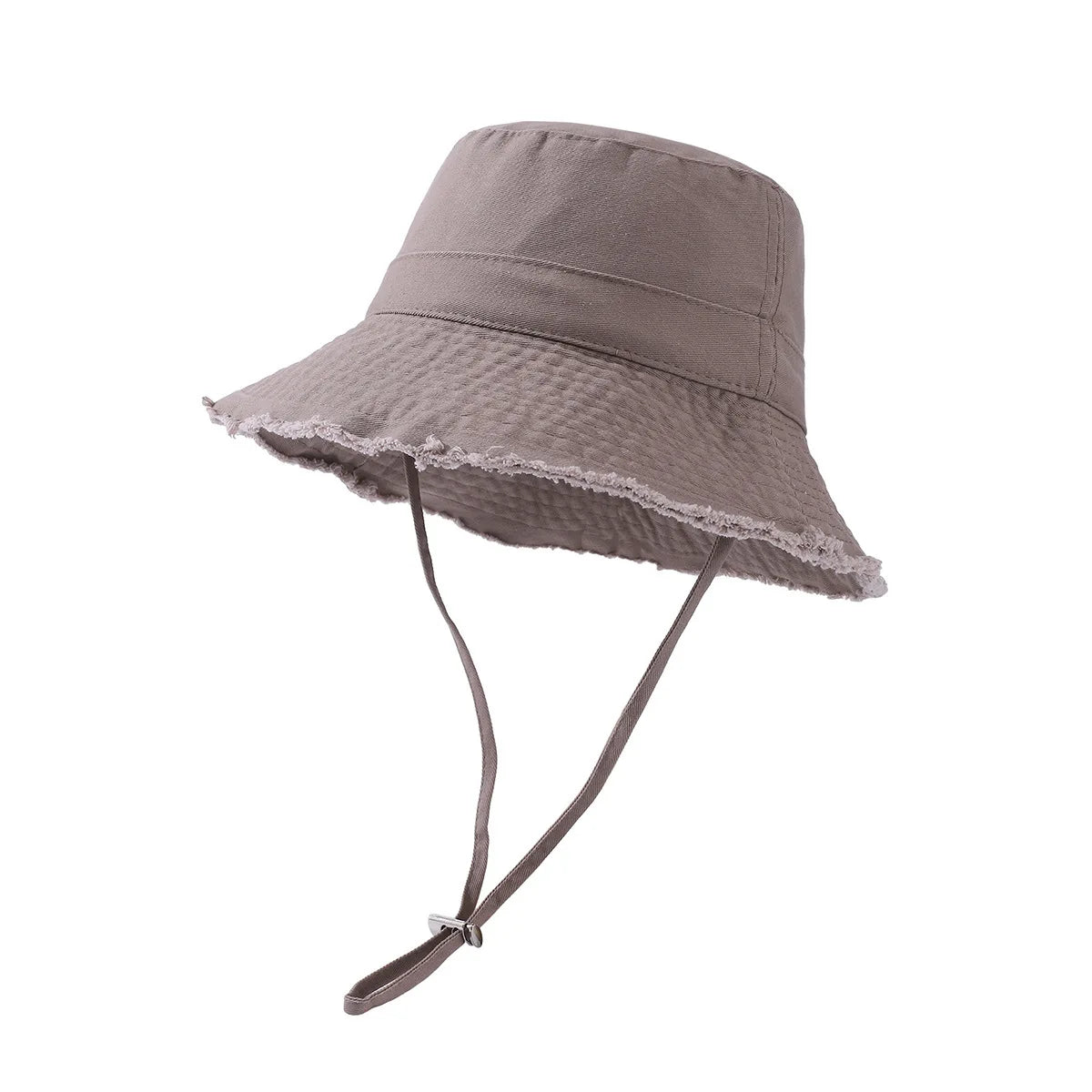 Summer Fisherman Cap For Women Solid Wide Brim Bucket Hat