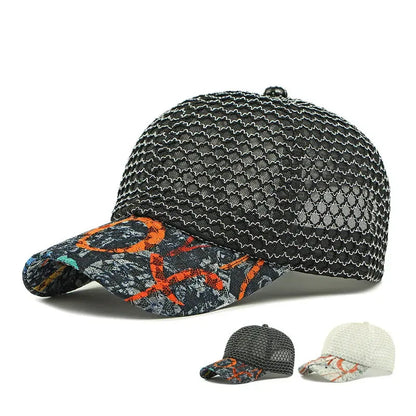 Spring And Summer Polyester Geometric Print Casquette Baseball Cap
