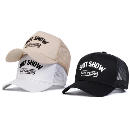 Unisex Ship Show Letter Embroidery Baseball Net Caps Spring and Summer