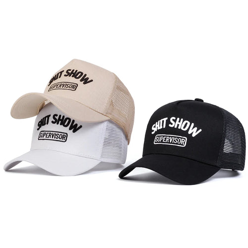 Unisex Ship Show Letter Embroidery Baseball Net Caps Spring and Summer
