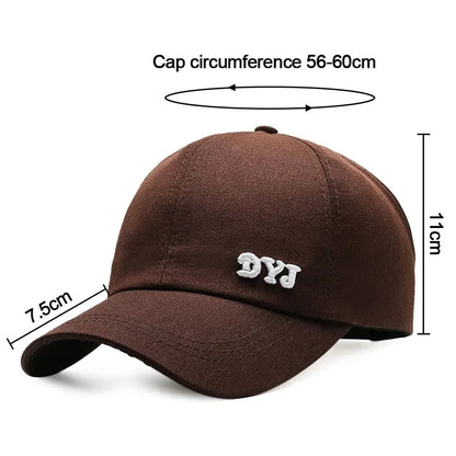 Adjustable Cotton Ponytail Hat With Ponytail Hole Baseball Caps